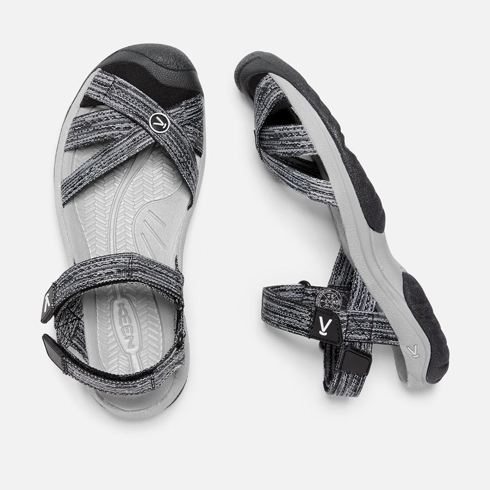 Sandalias con correa Keen Mexico Negros/Grises - Mujer Bali Strap - YV3170495